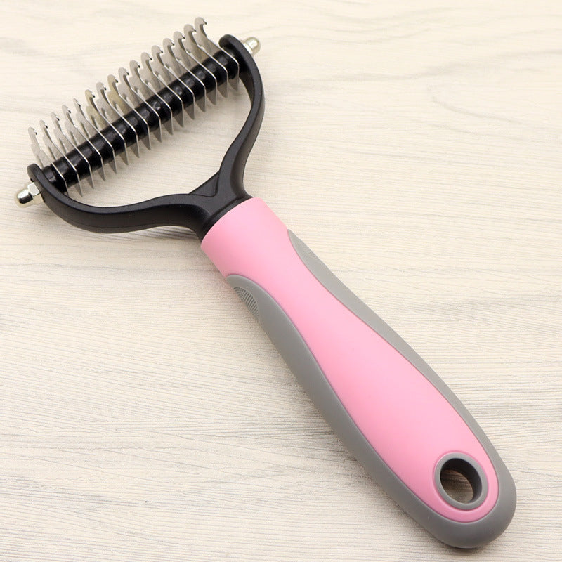 Pet Grooming Double-Sided Dematting Comb for Dogs