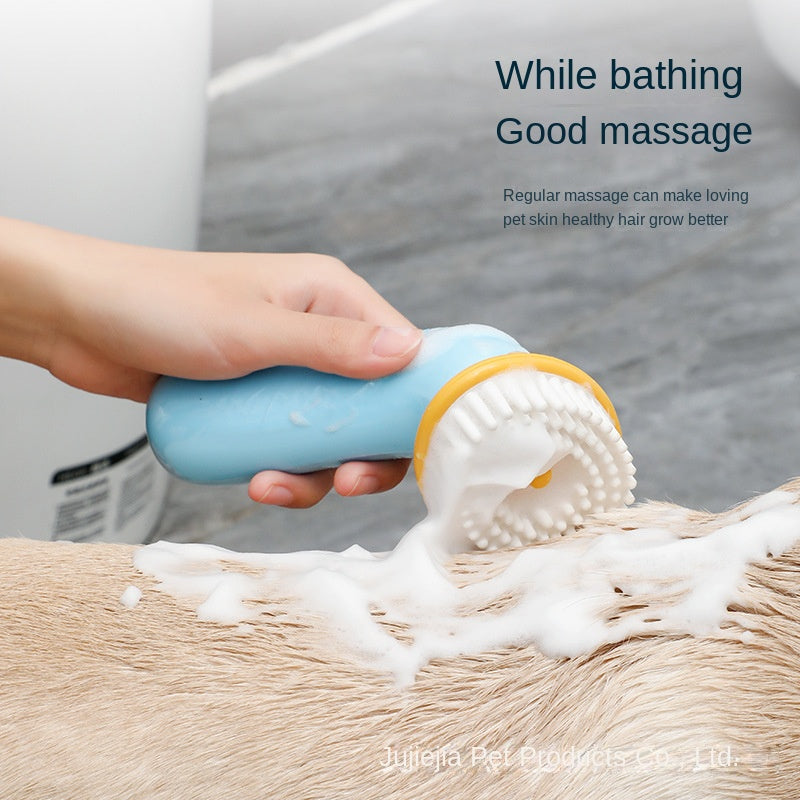 Portable Pet Bath Brush for Cleaning and Grooming