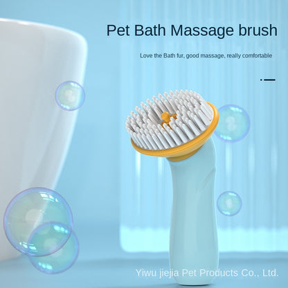 Portable Pet Bath Brush for Cleaning and Grooming