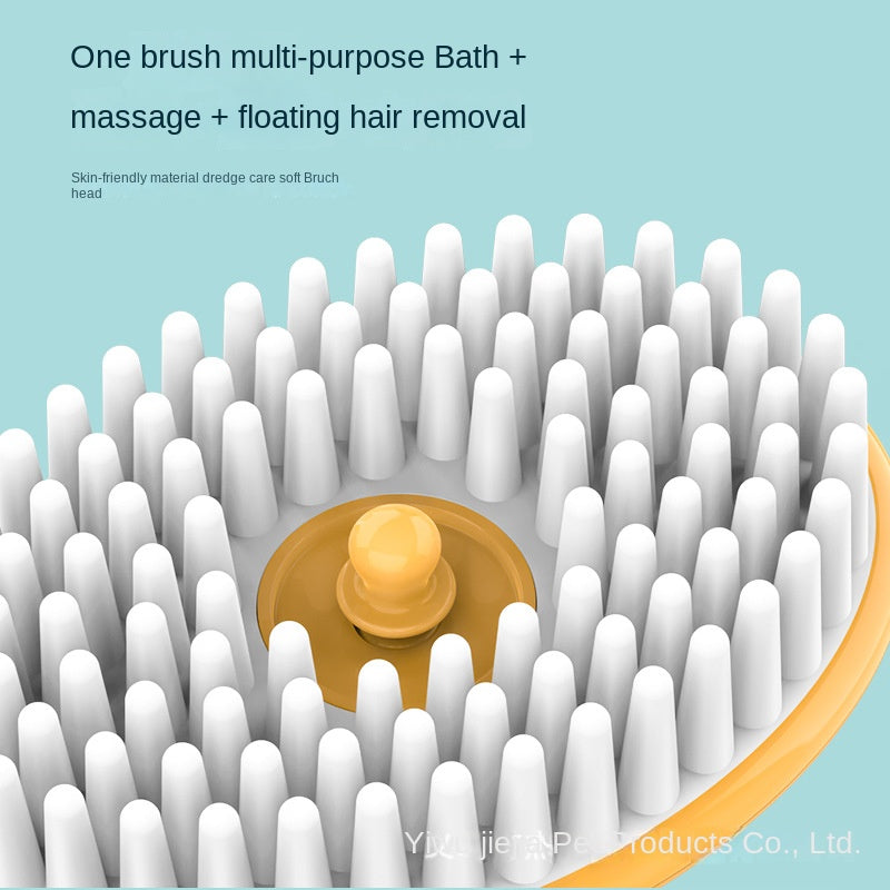 Portable Pet Bath Brush for Cleaning and Grooming